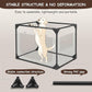 Dog Crate - Soft Pet Kennel for Dogs/Cats, 3-Door Breathable Travel Cage with Mesh Window, Portable Dog Kennel for Indoor & Outdoor, Blue-XL