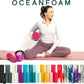 Oceanfoam Ripple Travel Foam Roller (11" x 3.35") Firm Mini Foam Roller for Physical Therapy, Deep Tissue Massage, Back Pain - High Density, Ergonomic Wave Textured, Yoga, Pilates, Exercise (Hot Pink)