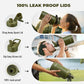 COKTIK Half Gallon Insulated Water Bottle, 64 oz Triple Wall Stainless Steel Flask,Cold for 48 Hrs Leak-Proof & BPA-Free Jug with Paracord Handle, Straw & Spout Lids(2 pack, Army Green)