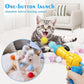 Mewlmart Interactive Cat Toys for Indoor Plush Ball Launcher Cat Enrichment Toys Pom Pom Balls 30 Balls