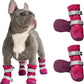 Spark Paws Dog Shoes, Waterproof Dog Boots for Medium to Large Dogs, Non Slip, Breathable Dog Booties and Paw Protectors - 4PCS Doggie Hiking Boots with Reflective Straps, Pink Camo, Size 1