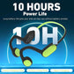 Kids Headphones, Bluetooth 5.2 Air Conduction Open Ear Headphones, 85dB Volume Limiting-Green