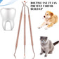 3 Pieces Dog Dental Tooth Scaler and Scraper Stainless Double Headed Tarter Removing Tool Scraper Pet Teeth Cleaning Tools for Dog and Cat (Rose Gold)