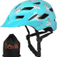 Kids Bike Helmet,Bavilk Kids Boys Girls Bike Helmets with LED Light Detachable Visor Children Youth Teen Multi-Sport for Skating Cycling Scooter Skateboard Adjustable & Lightweight 19.7"-22.4"
