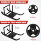 GDFISH Large Weight Sled, Adjustable Height Handle Push Sleds, Workout Fitness Sled for Training Running Speed, Compatible with 1" & 2" Weight Plate, Easy Obstacle Clearance for Grass, Sand, Cement
