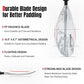 Kayak Paddle with Aluminum Shaft and Reinforced PP Blade, Floating Kayak Oar for Kayaking Canoeing and Boating, 220 cm/86 inches - 230 cm/90 inches
