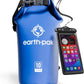 Earth Pak Waterproof Dry Bag - Roll Top Waterproof Backpack Sack Keeps Gear Dry for Kayak with Waterproof Phone Case