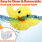 Mity Rain Interactive Duck Dog Toys - Touch Activated, Squeaky, Enrichment for Small/Medium/Puppy Dogs