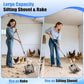CAROD Chicken Poop Scooper & Rake 2-in-1, Metal Chicken Coop Scoop for Poop with 24 to 68" Adjustable Stainless Steel Handle, Litter Scooper Sand Sifting Shovel Chicken Coops/Animals House