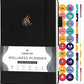 Clever Fox Wellness Planner - Weekly & Daily Health and Wellness Log, Food Journal & Meal Planner Diary for Calorie Counting, Notebook for Medical Condition Tracking, A5-Sized - Black