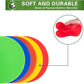 Spot Markers 9 Inch Non Slip Rubber Floor Markers Flat Field Cones Poly Dots for Soccer Basketball Sports Speed Agility Training and Drills