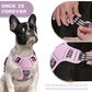 BUMBIN Dog Harness for Large Dogs, No Pull Adjustable No Choke Pet Vest with Dog Leash Fit Smart Reflective Pet Walking Harness for Training Easy Control Soft Handle Pink XL