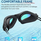 Swim Goggles, Polarized Adult Swimming Goggles Bungee Strap No Hair Pulling Anti-fog Pool Goggles for Men Women