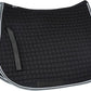 HORZE Adepto Padded All Purpose Quilted Equestrian Saddle Pad for Horses with Two-Tone Trim