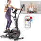 Sunny Health & Fitness Smart Upright Elliptical w/Pulse Sensor Built-in, Indoor Full-Body Cross-Training & Cardio Exercise Machine for Home, Free SunnyFit App Connection, Optional Long Stride Length
