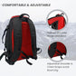 Savvycraft Ski Boot Bag Snowboard Boot Bag, 50L Ski Backpack for Ski and Snowboard Boots, Helmets, Gloves, and Accessories, Lightweight, Durable, Convenient, Red