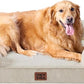 EHEYCIGA Orthopedic Dog Beds for Extra Large Dogs, Waterproof Memory Foam XL Pet Bed with Sides, Non-Slip Bottom and Egg-Crate Foam Big Dog Couch Bed with Washable Removable Cover, Beige