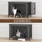 EasyCom 39.96" XL Wooden Large Dog Crate Furniture for Medium and Large Breed, Chew-Resistant Dog Kennel Furniture Indoor with 2 Doors and 3.94" Raised Feet, as TV Stand, End Table, Crate Table