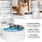 RIZZARI Dog Water Bowl Dispenser: 5L Automatic Stainless Steel Gravity Feeder - Large Capacity Ideal for Indoor and Outdoor Hydration