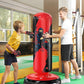 QPAU Punching Bag for Kids, 66 Inch Stable Inflatable Boxing Bag with Boxing Gloves, Stand Kids Punching Bag Toy for Boys & Girls Age 6-12, Boxing Set for Practicing Karate, Taekwondo, MMA