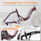 Foldable Electric Bike for Adults, Peak 1000W Brushless Motor 30MPH 70Miles City Commuter Ebike, 48V 20AH Lithium Battery, 20" Fat Tire 7-Speed E-Bicycle with Front Suspension Colourful LCD Display