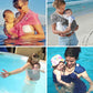 Water Ring Sling Baby Carrier, Adjustable Lightweight Breathable Newborn Carrier Sling for Summer, Swimming, Pool, Beach, Front Chest Mesh Infant Wrap Carrier for Baby Gift (Dark Blue)