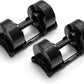 NÜOBELL® Adjustable Dumbbell Set, 5-50 LB or 5-80 LB, Easy Twist 2024-25 Model, All-In-One Weights Set (Pair) for Home, Original Manufacturer