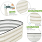 SnugNiture Galvanized Raised Garden Bed Outdoor, 2 Pcs 4x2x1ft Oval Metal Planter Box for Planting Plants Vegetables, White