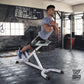 CAPHAUS 45 Degree Roman Chair Glutes Hamstring Workout Equipment for Muscle Strength Training Fitness, with Dip Station, Adjustable Hyperextension Ab Bench, Multi-Functional Back Machines