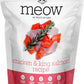 Meow e - Chicken & King Salmon Recipe, Dry Cat Food Use as a Complete Diet, Topper, Mixer, or as Cat Training Treats, All Life Stages, 3.5 oz