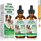 Natural Antibiotics for Dogs and Cats,Antibiotic for Cats,Dog Antibiotics in Drops,Help with Allergies, Itching, Coughs, UTIs,Skin, Coat, Digestion Care,for All Breeds & Ages,Pet Supplements&Vitamins