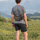 WATERFLY Fanny Pack Waist Bag: Hiking Water Bottle Holder with Strap Waist Pack for Women Men Hydration Hip Packs for Running Walking Traveling-Coffee Brown