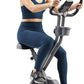 Sunny Health & Fitness Smart Folding X-Bike, Portable Compact Exercise Bike for Indoor Cycling Workout, Home Cardio Training Machine, Free SunnyFit App Bluetooth Connect, Optional Foldable Recumbent