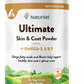 NaturVet Ultimate Skin and Coat Powder Plus Omega 3, 6 and 9 Supplement for Dogs and Cats, Powder, Made in The USA with Globally Source Ingredients 14 Ounce