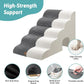 Extra Wide Dog Stairs with Tunnel, Detachable Large Pet Step for Small Medium Dog, Puppy or Cat, Ramp for High Bed, Couch, Sofa or Car, Stable, 19.7x33x22.4 inch, 5 Step, Dark Grey