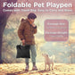 Foldable Pet Kitten Playpen, Upgrade Waterproof Portable Cat Dog Playpen Kennel Tent for Small Dog Cat, Removable Shade Cover, Come with Free Carrying Case, Indoor Outdoor Use for Small Pet, Pink