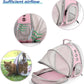 Lollimeow Cat Carrier Backpack, Bubble Expandable Backpack Carrier, Pets and Small Dogs,Airline-Approved, Designed for Travel, Hiking, Walking & Outdoor Use (Back Expandable-Pink)