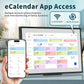 21.5 Inch Digital Calendar, WiFi Smart Electronic Calendar & Chore Chart, 1920 * 1080 IPS Touch Screen HD Display for Family Schedules, Streamline Household Organization, Wall Mount Included