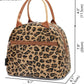 FlowFly Leopard Insulated Lunch Cooler Bag - Tote Organizer for Women/Men, Leopard