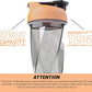 HELIMIX 1.5 Vortex Blender Shaker Bottle Holds Upto 20oz | No Blending Ball or Whisk | USA Made | Portable Pre Workout Whey Protein Drink Shaker Cup | Mixes Cocktails Smoothies Shakes | Top Rack Safe