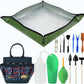 Succulent Tools Kit with Organizer Bag- 13Pcs Indoor Gardening Tools |Mini Succulent Hand Tools with Tote, Succulent Transplanting Supplies, Present for Gardeners Plant Care (Navyblue) ﻿