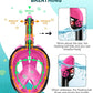 Mask Fins Snorkeling Gear for Adults, Full Face Snorkel Mask & Adjustable Swim Fins Snorkel Set, Panoramic View Snorkel Mask Dry Top Anti-Fog Anti-Leak