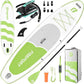 FBSPORT 11FT Premium Inflatable Stand Up Paddle Board with Electric Pump, Yoga Board with SUP Accessories & Carry Bag | Wide Stance, Surf Control, Non-Slip Deck, Leash and Paddle for Youth & Adult