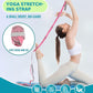 HiRui Stretching Strap Yoga Strap with Door Anchor, 14-Loops Non-Elastic Stretch Straps for Physical Therapy, Pilates, Dance, Gymnastics | Stretch Band with Workout Guide for Women & Men