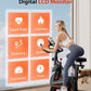 Exercise Bike, Brake Pad Stationary Bikes for Home with App Compatible, Low Noise Indoor Cycling Bike, 300lbs Capacity Compact Workout Bike with Tablet Mount & Extra Comfort Seat