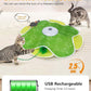 Interactive Cat Toy, Rechargeable Cat Toys for Bored Indoor Adult Cats, Hide and Seek Cat Toy with Motion Activated, Feather Toys, Chirping, Exercise Toys for Indoor Bored Adult Cats
