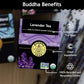 Buddha Teas - Organic Lavender Tea - Herbal Tea - For Health & Wellbeing - With Antioxidants & Minerals - Clean Ingredients - Caffeine Free - OU Kosher & Non-GMO - 18 Tea Bags (Pack of 3)