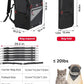 KEMIMOTO Motorcycle Dog Cat Carrier Bags Upgraded for Less Than 20 lbs Pets Carriers Portable Capacity Folding Backpack for Street Glide Road King with Passenger Seat Touring Trike Models Can AMS