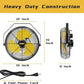 HiCFM 2500 CFM 12" Industrial Wall-Mounted Fan, 3-Speeds High Velocity Wall fans with IP44 Enclosure Motor for Barn, Garage, Warehouse, Greenhouse and Commercial Use, 2 Pack