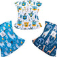 CuteBone Dog Diapers Male Washable Belly Band for Male Dogs Wraps 3pcs a Pack DM43XS